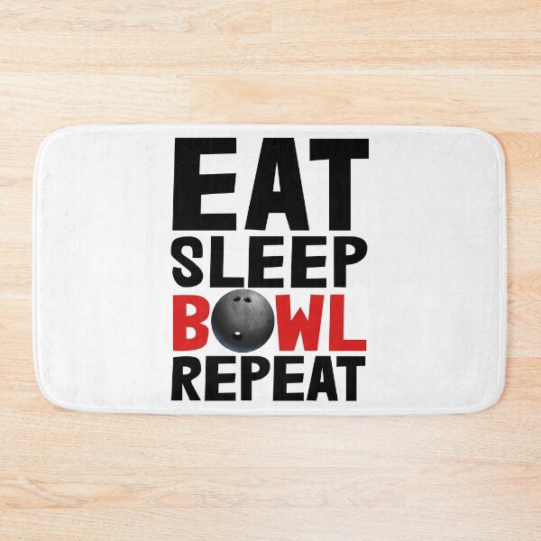 Item preview, Eat Sleep Bowl Repeat designed and sold by Bendthetrend.