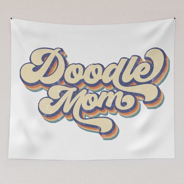 Item preview, Doodle Mom Retro Vintage designed and sold by Wiggle-Butts.