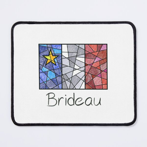 Artikelvorschau, Akadische Flagge Mosaik Pastell Buntglas Brideau entworfen und verkauft von ColoursOfFrance.