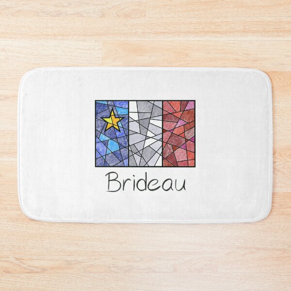 Item preview, Acadian Flag pastel mosaic Brideau - Drapeau acadien mosaïque pastel vitrail Brideau designed and sold by ColoursOfFrance.