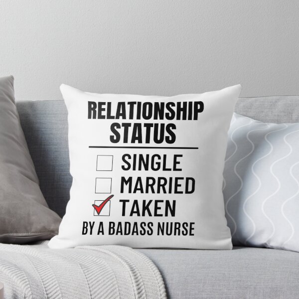 Item preview, Relationship Status Single Married Taken by a Smart and Sexy Badass nurse  - Funny Valentine Sayings designed and sold by chetan786.