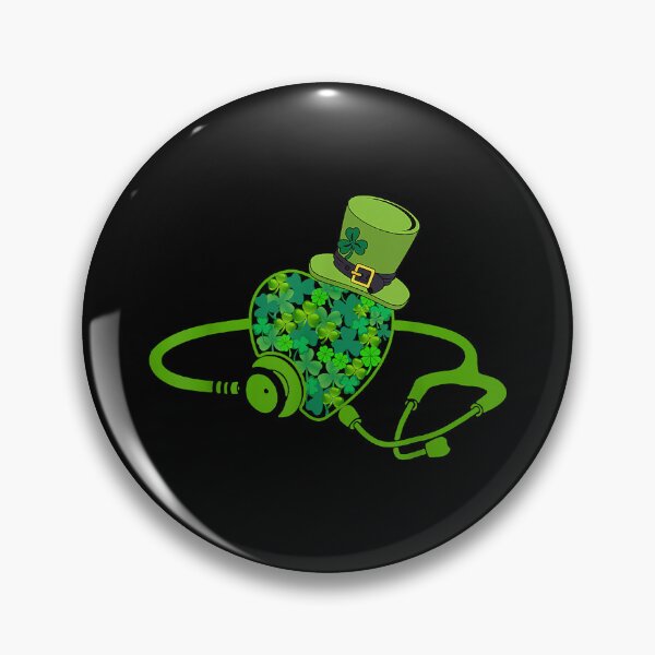 Item preview, Irish Nurse St Patricks Day Tee Stethoscope & Heartbeat designed and sold by RosalindaRojas.