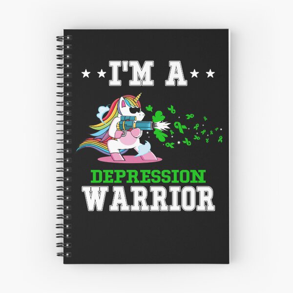 Item preview, Funny Unicorn I'm A Depression Warrior designed and sold by heppenp.