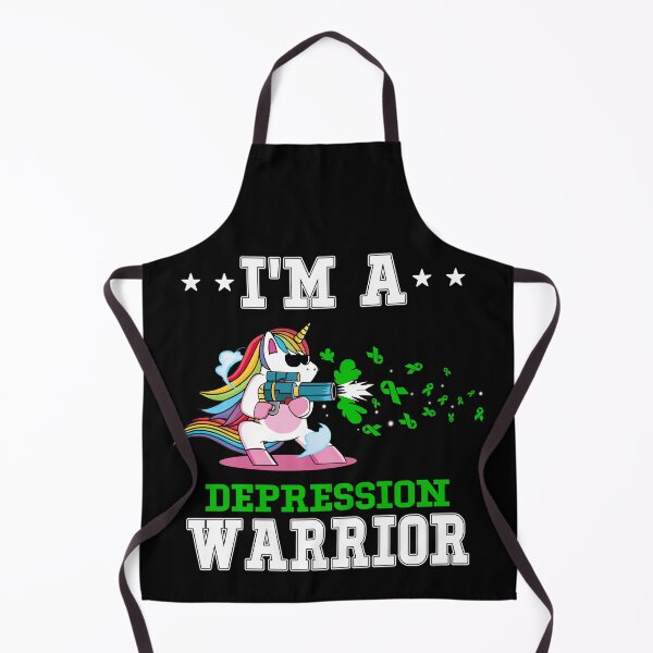 Item preview, Funny Unicorn I'm A Depression Warrior designed and sold by heppenp.