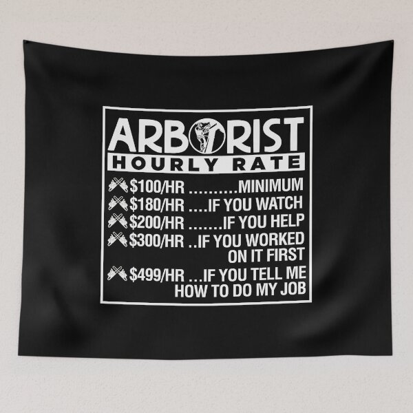 Item preview, Arborist Hourly Rate designed and sold by TopDawgDesigns.