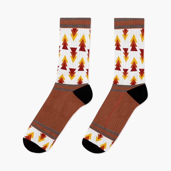 Item preview, Chestnut Faux Vegan Leather Pattern Print Brown Bohemian Native Trees Thigh High Striped Top Socks Leggings designed and sold by Shayna Westfall.