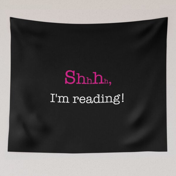 Item preview, Shhhh! I'm reading in black designed and sold by Aurora Gritti.