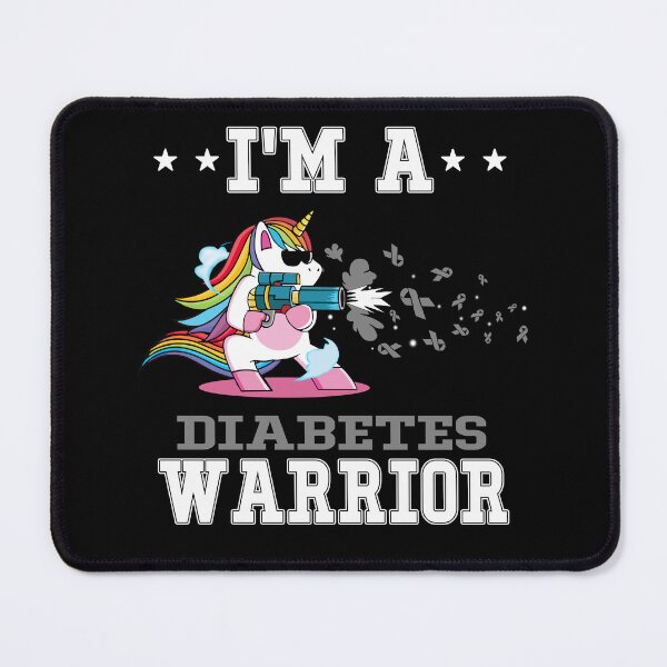 Item preview, Funny Unicorn I'm A Diabetes Warrior designed and sold by heppenp.