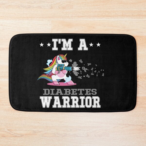 Item preview, Funny Unicorn I'm A Diabetes Warrior designed and sold by heppenp.
