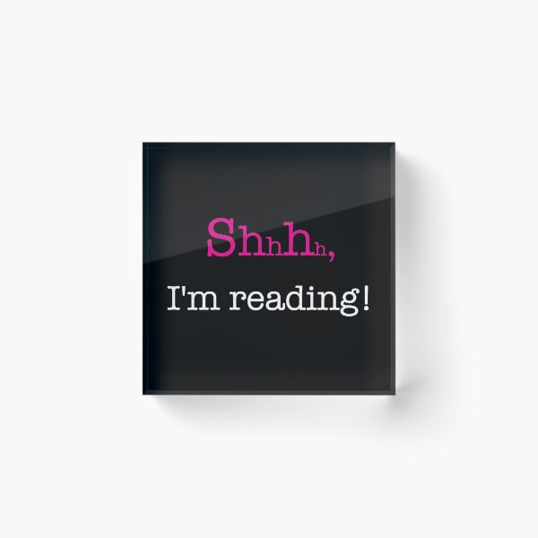 Item preview, Shhhh! I'm reading in black designed and sold by Aurora Gritti.