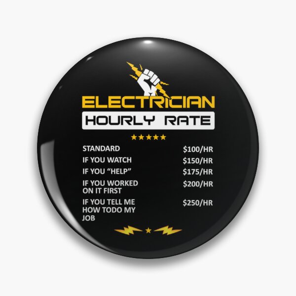 Item preview, Electrician Hourly Rate designed and sold by KathrineSandnes.