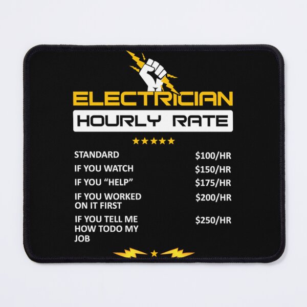 Item preview, Electrician Hourly Rate designed and sold by KathrineSandnes.