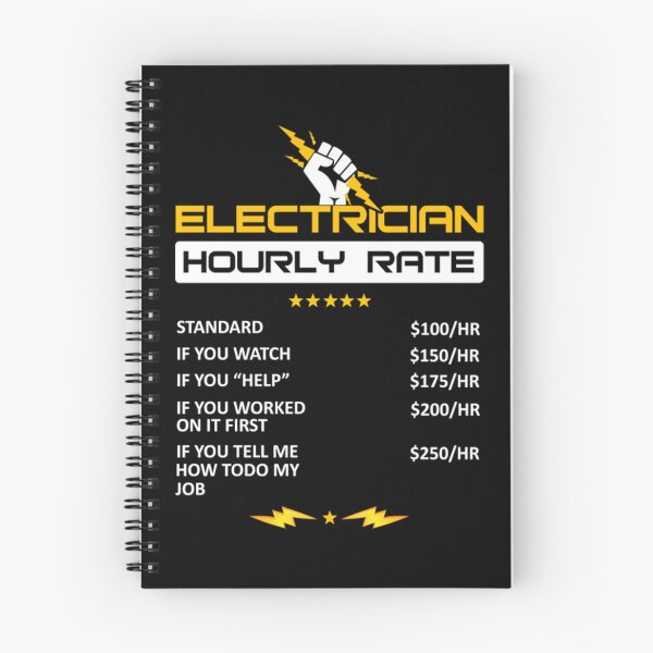 Item preview, Electrician Hourly Rate designed and sold by KathrineSandnes.