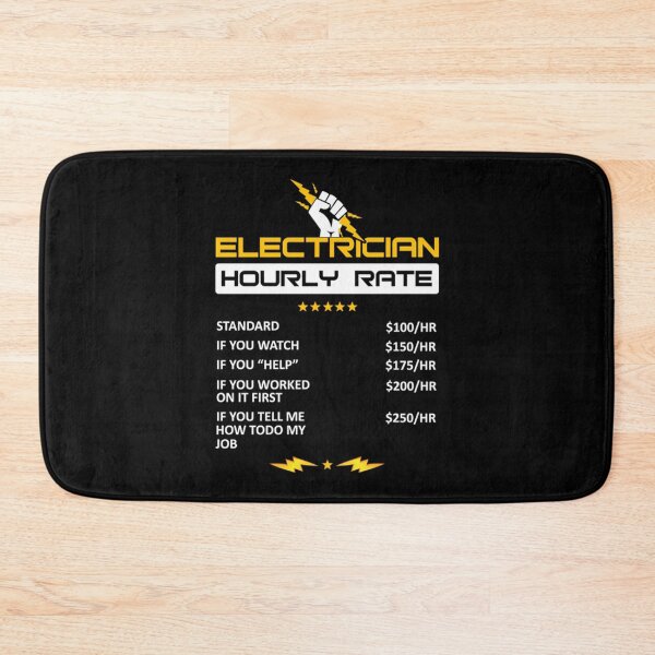 Item preview, Electrician Hourly Rate designed and sold by KathrineSandnes.
