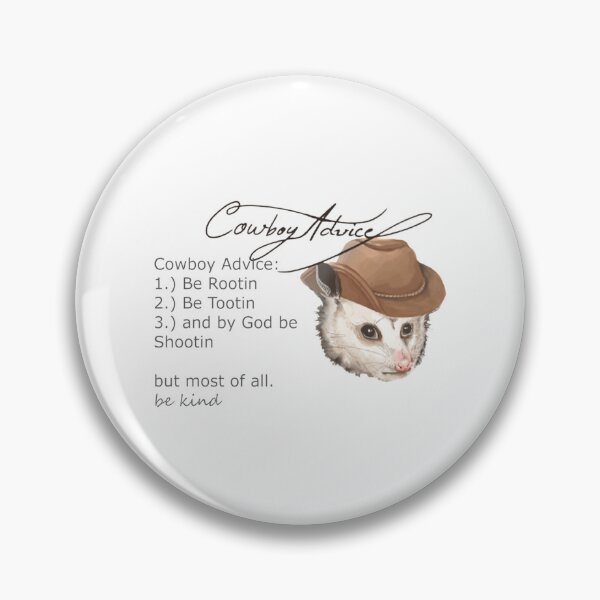 Item preview, Opossum Cowboy Advice Cross Stitch Pattern - Western Yee Haw -  Possum Scream Meme   designed and sold by LaBleuBoutiq.