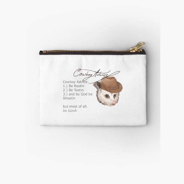 Item preview, Opossum Cowboy Advice Cross Stitch Pattern - Western Yee Haw -  Possum Scream Meme   designed and sold by LaBleuBoutiq.