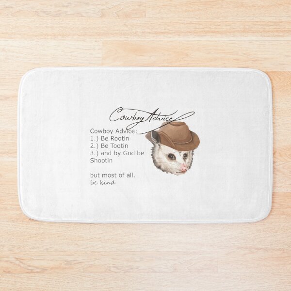 Item preview, Opossum Cowboy Advice Cross Stitch Pattern - Western Yee Haw -  Possum Scream Meme   designed and sold by LaBleuBoutiq.