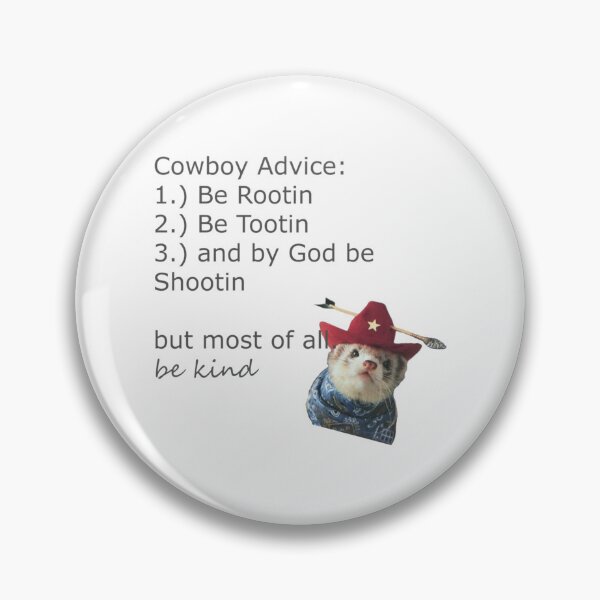 Item preview, Ferret Cowboy Advice   designed and sold by LaBleuBoutiq.