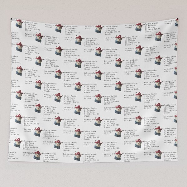 Item preview, Ferret Cowboy Advice   designed and sold by LaBleuBoutiq.