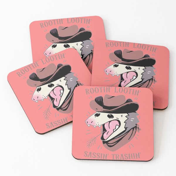 Item preview, Rootin Lootin Sassin Trashin - Funny Rootin Tootin Possum Cowboy   designed and sold by LaBleuBoutiq.