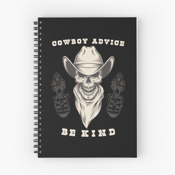 Item preview, Funny 1 Cowboy Advice Be Kind Design with Skull, Hat And PistolsGuns Gifts  for Friends and Far We designed and sold by LaBleuBoutiq.