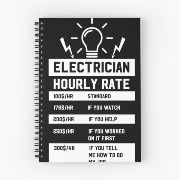 Item preview, Electrician Hourly Rate  designed and sold by KathrineSandnes.