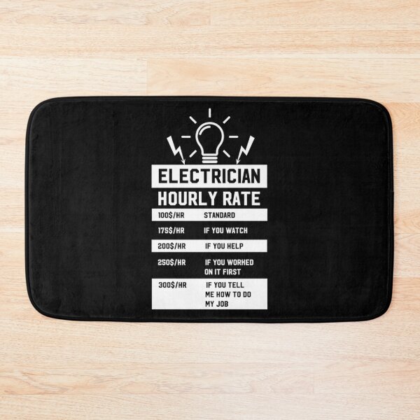 Item preview, Electrician Hourly Rate  designed and sold by KathrineSandnes.