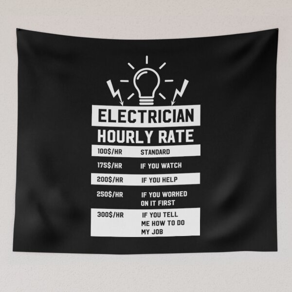 Item preview, Electrician Hourly Rate  designed and sold by KathrineSandnes.