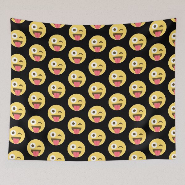 Item preview, Happy Wink Cute Face Emoticon Smile Emoticon designed and sold by roarr.