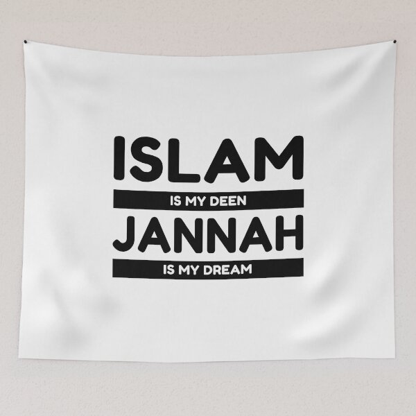 Item preview, islam is my deen jannah is my dream islamic art quotes 4 designed and sold by EfenDesign.