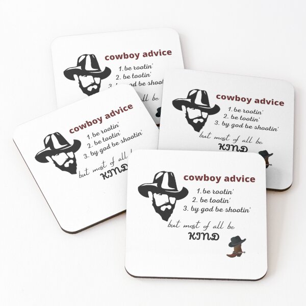 Item preview, cowboy advice                designed and sold by LaBleuBoutiq.