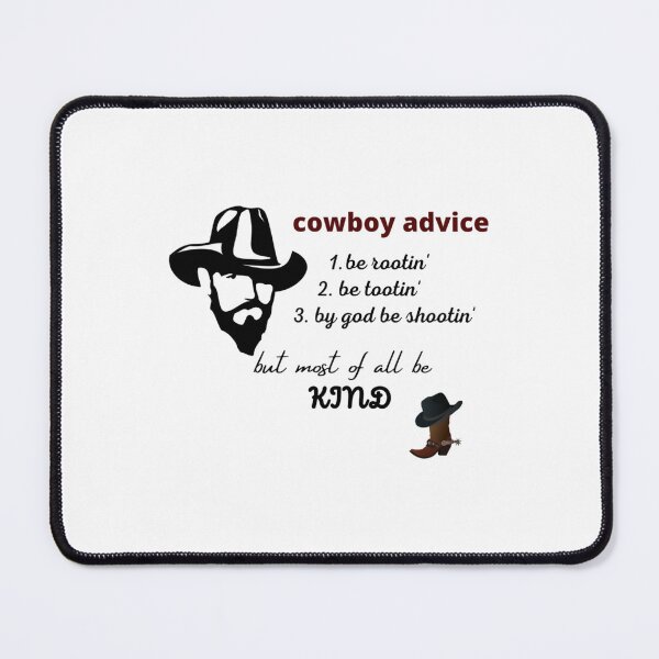 Item preview, cowboy advice designed and sold by LaBleuBoutiq.