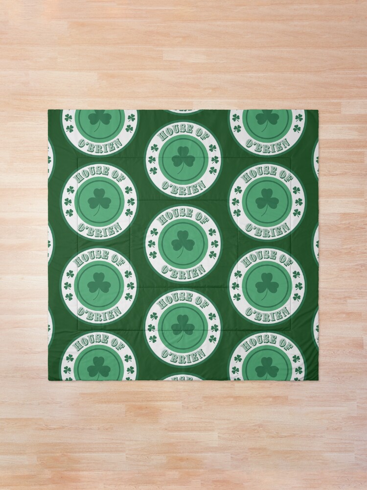 Alternate view of House of O'Brien, St Patrick's Day, Ireland Comforter