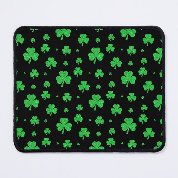 Item preview, St Patricks Day, 3 Leaf Bright Green Faux Glitter Clovers designed and sold by Felicity-K.