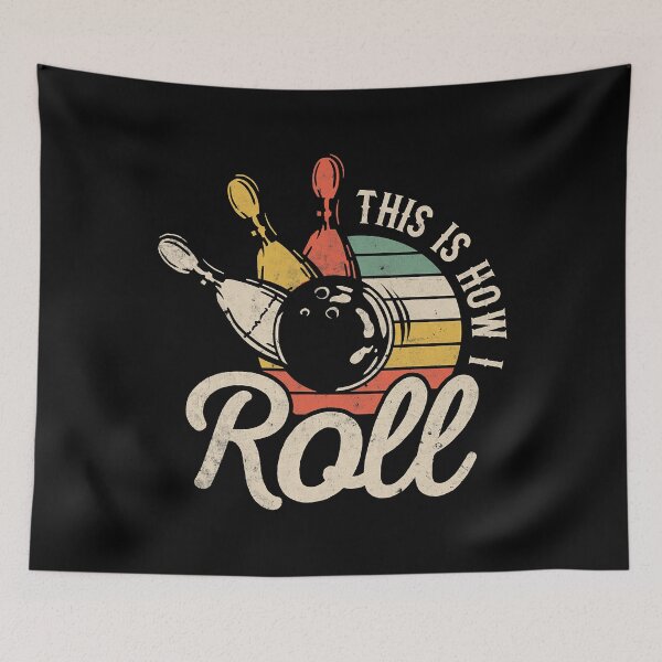 Item preview, This Is How I Roll Retro Bowling Bowler designed and sold by Rebecca-Cruz.
