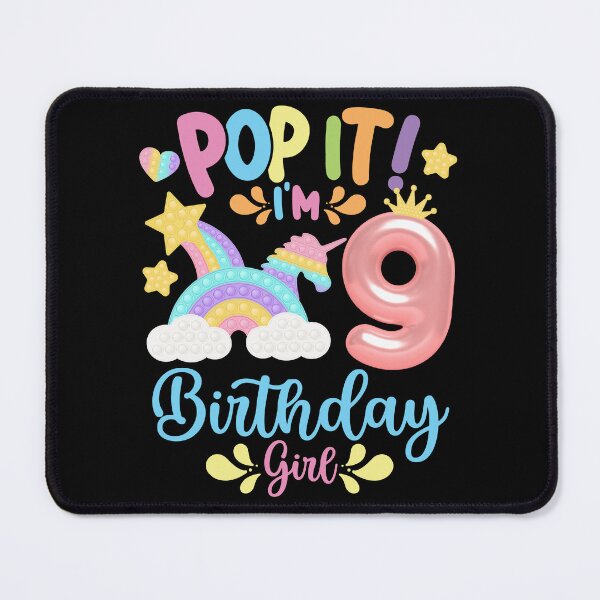 Item preview, Pop it Birthday Girl - Pop It I'm 9th Year old Birthday Girl Pop it Party Theme designed and sold by ohmier.