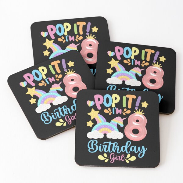 Item preview, Pop it Birthday Girl - Pop It I'm 8th Year old Birthday Girl Pop it Party Theme designed and sold by ohmier.