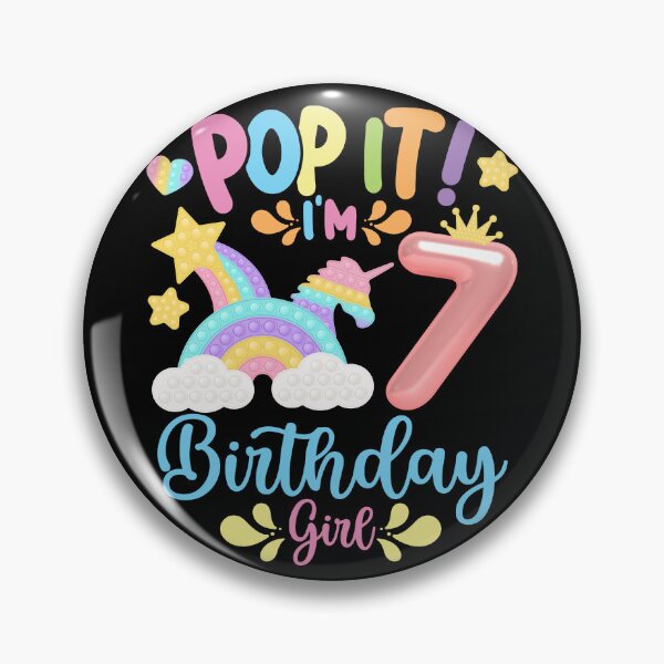 Item preview, Pop it Birthday Girl - Pop It I'm 7th Year old Birthday Girl Pop it Party Theme designed and sold by ohmier.