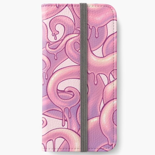 Gooey Tentacles - pink iPhone Wallet