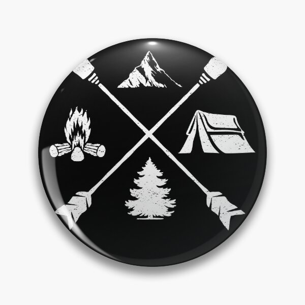 Item preview, Hiking Camping Crossed Arrows Distressed designed and sold by RoguePixel.