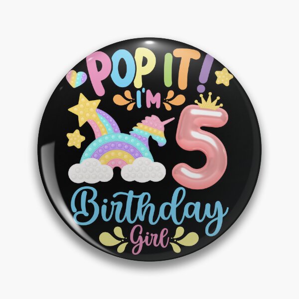 Item preview, Pop it Birthday Girl - Pop It I'm 5th Year old Birthday Girl Pop it Party Theme designed and sold by ohmier.