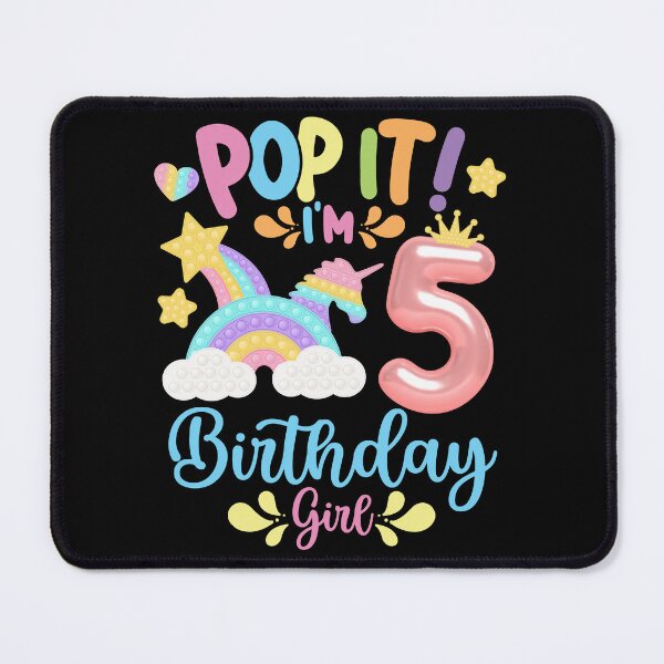 Item preview, Pop it Birthday Girl - Pop It I'm 5th Year old Birthday Girl Pop it Party Theme designed and sold by ohmier.