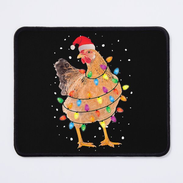 Item preview, Christmas Lights Chicken Santa Funny Xmas Tree Chicken designed and sold by ericrichard059.