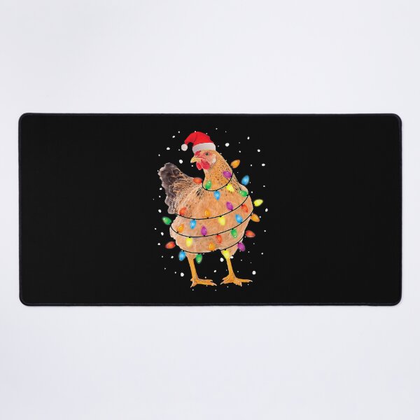 Item preview, Christmas Lights Chicken Santa Funny Xmas Tree Chicken designed and sold by ericrichard059.