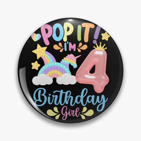 Item preview, Pop it Birthday Girl - Pop It I'm 4th Year old Birthday Girl Pop it Party Theme designed and sold by ohmier.
