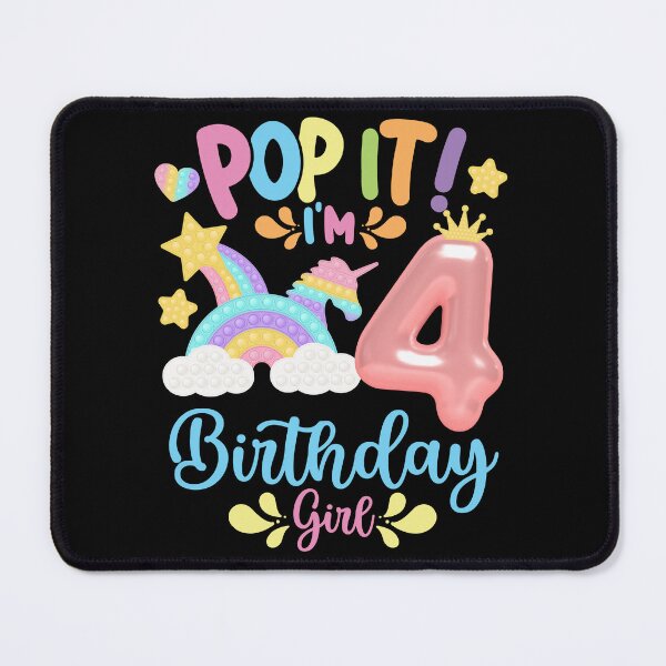 Item preview, Pop it Birthday Girl - Pop It I'm 4th Year old Birthday Girl Pop it Party Theme designed and sold by ohmier.