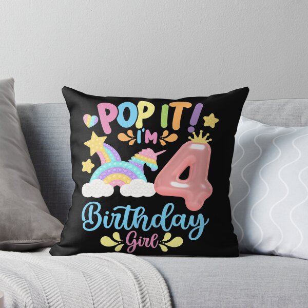 Item preview, Pop it Birthday Girl - Pop It I'm 4th Year old Birthday Girl Pop it Party Theme designed and sold by ohmier.