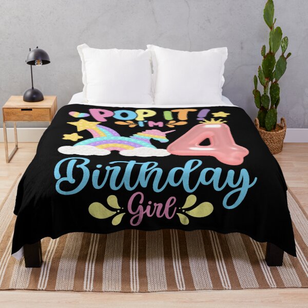 Item preview, Pop it Birthday Girl - Pop It I'm 4th Year old Birthday Girl Pop it Party Theme designed and sold by ohmier.