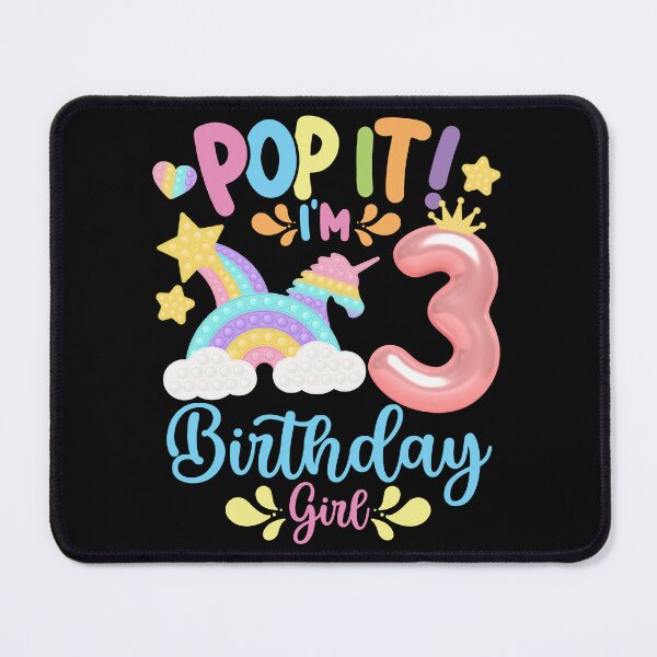 Item preview, Pop it Birthday Girl - Pop It I'm 3rd Year old Birthday Girl Pop it Party Theme designed and sold by ohmier.