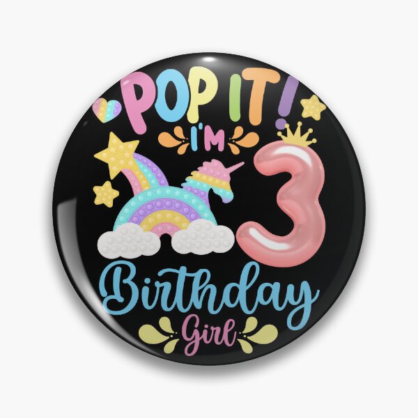 Item preview, Pop it Birthday Girl - Pop It I'm 3rd Year old Birthday Girl Pop it Party Theme designed and sold by ohmier.